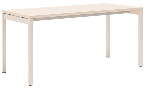 MDD Dřevěný pracovní stůl Ogi Y 140 x 60 cm s bílou podnoží