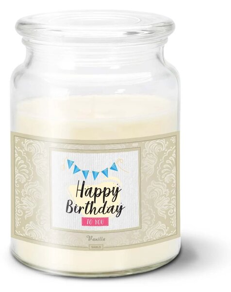 Sablio Svíčka Happy Birthday to you - 500 g
