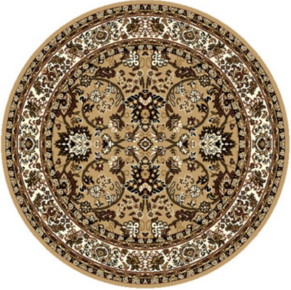 Kusový koberec TEHERAN T-117 beige kruh Kruh Ø 160 cm