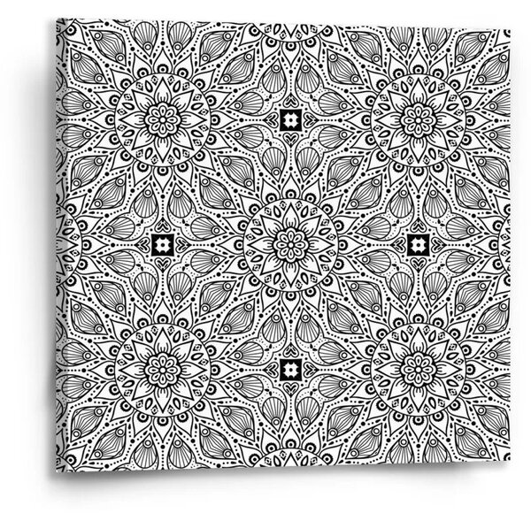 Sablio Obraz Bílé mehendi - 50x50 cm