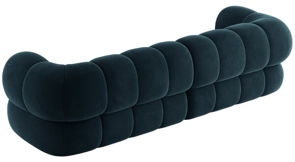-25 % Dny MOMENTI– Cosmopolitan Design Tmavě modrá sametová čtyřmístná pohovka Koge 240 cm