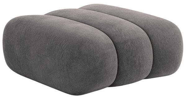 -25 % Dny MOMENTI– Cosmopolitan Design Šedá sametová podnožka Koge 95 x 95 cm