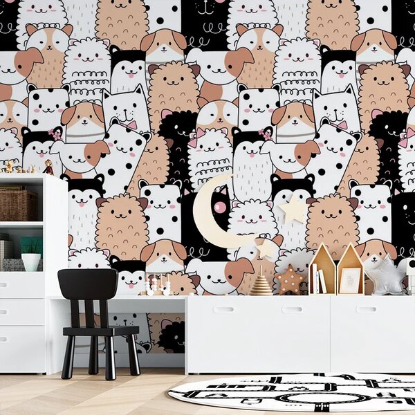 Sablio Tapeta Roztomilá zvířátka - 125x75 cm