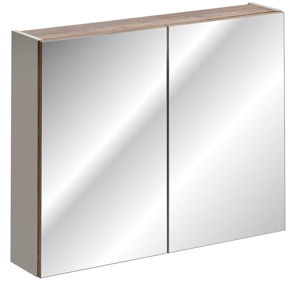 Koupelnová zrcadlová skříňka SANTA FE TAUPE 80 cm