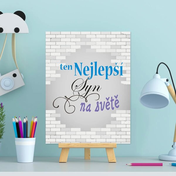Sablio Dárková cedulka Ten nejlepší syn na světě: 30x40 cm