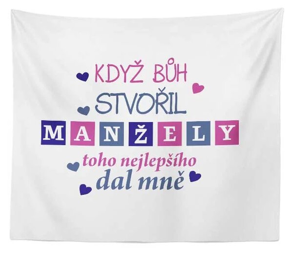 Sablio Deka Když Bůh stvořil manžely: 150x120 cm