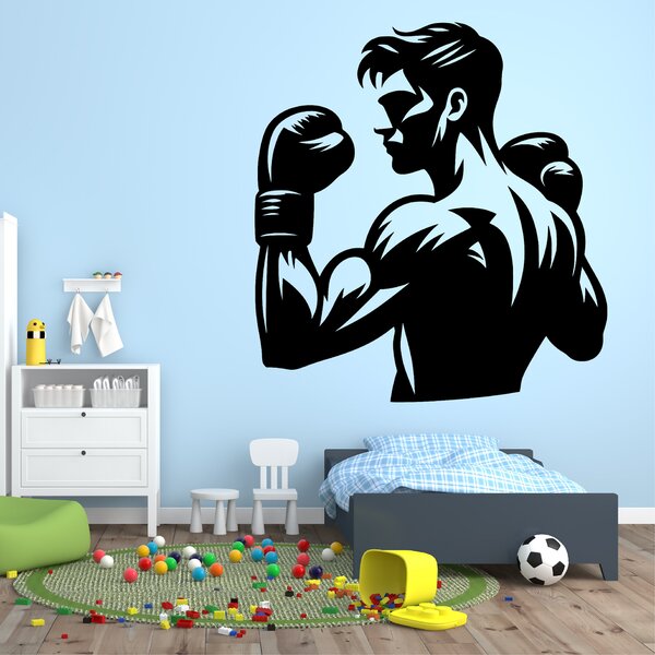 Živá Zeď Samolepka Boxer Barva: černá