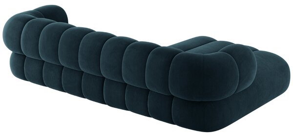 -25 % Dny MOMENTI– Cosmopolitan Design Tmavě modrá sametová rohová pohovka Koge 270 cm, levá