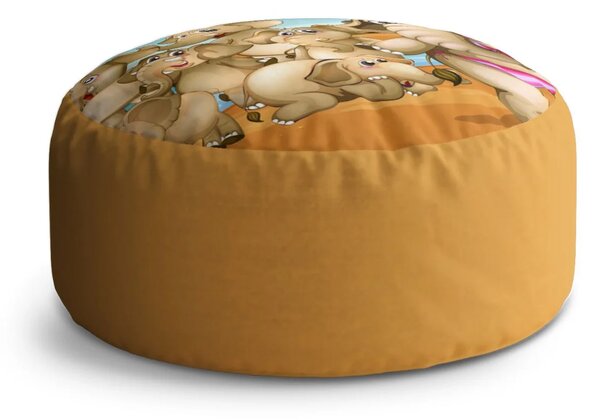 Sablio Taburet Circle Sloni: 38x48 cm