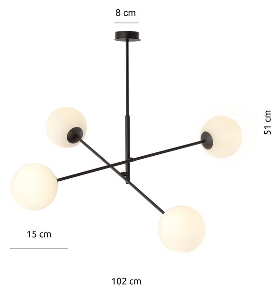 Emibig 8923584 ŠÍŘKA: 1020 mm, BARVA: černá, opál