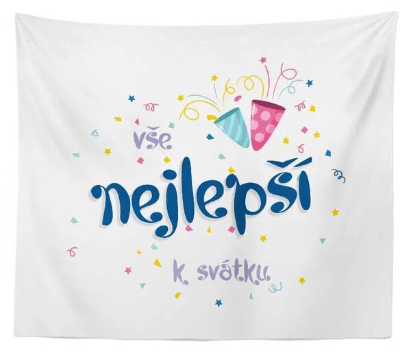 Sablio Deka Vše nejlepší k svátku: 150x120 cm