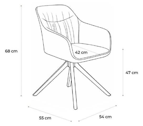 House 5 Jídelní stůl GYRUS 120 hnědá + 4ks jídelní židle LOREN zelená