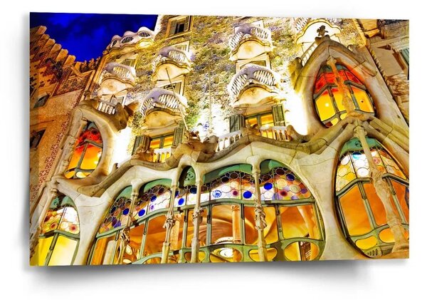 Sablio Obraz Barcelona Gaudi Casa Batllo 1 - 60x40 cm