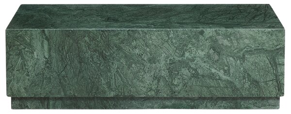 Kave Home Tmavě zelený mramorový konferenční stolek Sorein 100 x 50 cm