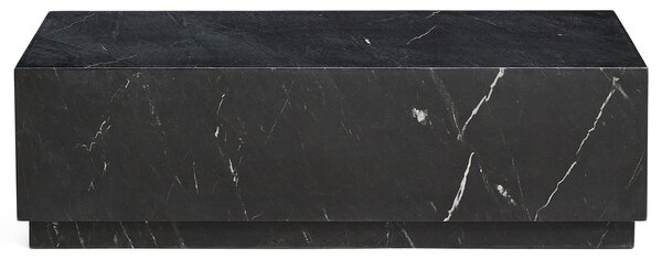 Kave Home Černý mramorový konferenční stolek Sorein 100 x 50 cm