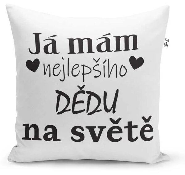 Sablio Polštář Já mám nejlepšího dědu na světě: 40x40 cm
