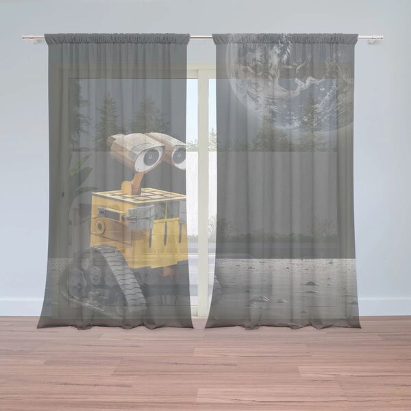 Sablio Záclony Wall-E robot Měsíc: 2ks 150x250cm