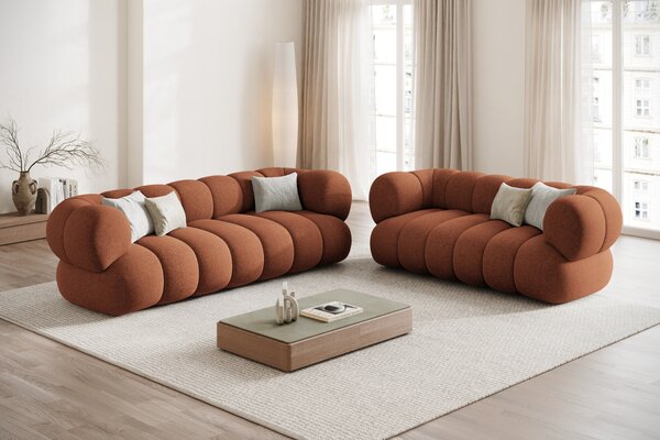 -25 % Dny MOMENTI– Cosmopolitan Design Terakotově oranžová dvoumístná pohovka Koge 180 cm