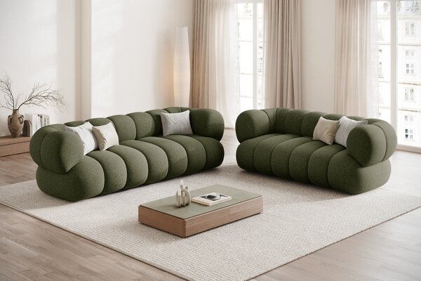 -25 % Dny MOMENTI– Cosmopolitan Design Zelená dvoumístná pohovka Koge 180 cm