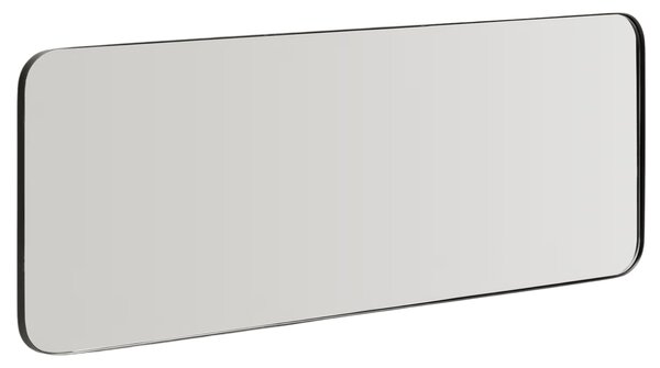 Kave Home Černé kovové závěsné zrcadlo Marco 100 x 30 cm