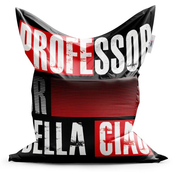 Sablio Sedací vak La Casa de Papel Professor or Bella Ciao motiv 3 - 150x100 cm
