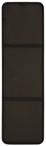 Kave Home Černé kovové závěsné zrcadlo Marco 150,5 x 55,5 cm