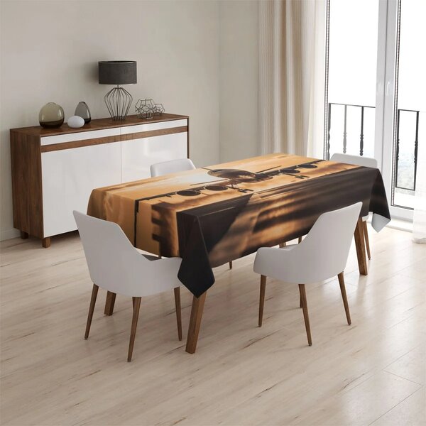 Sablio Ubrus Letadlo přistávající při západu slunce - 145x240 cm