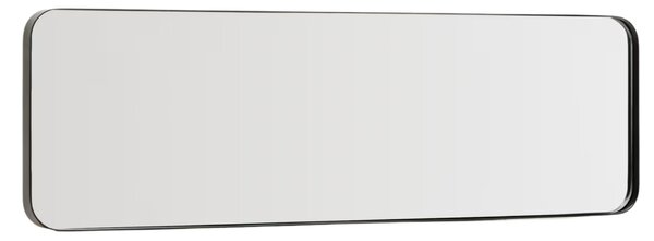 Kave Home Černé kovové závěsné zrcadlo Marco 150,5 x 55,5 cm