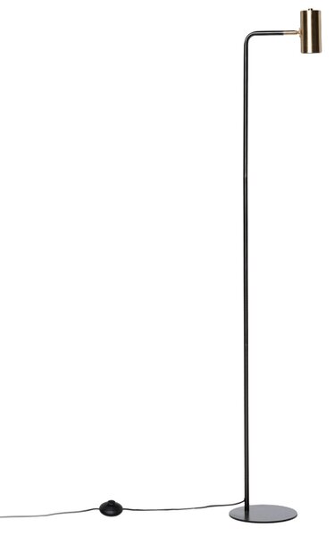 Zlatá kovová stojací lampa Somcasa Rugat 158 cm