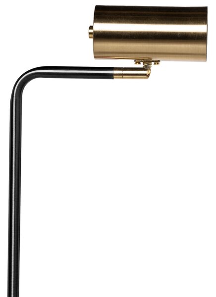 Zlatá kovová stojací lampa Somcasa Rugat 158 cm