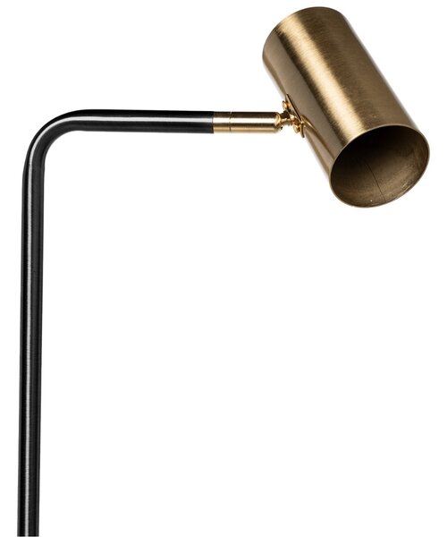 Zlatá kovová stojací lampa Somcasa Rugat 158 cm