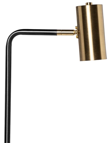 Zlatá kovová stojací lampa Somcasa Rugat 158 cm