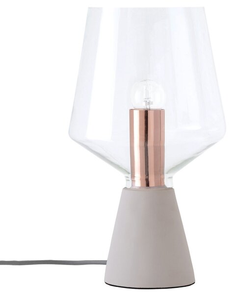 Somcasa Šedá stolní lampa Aina 35 cm