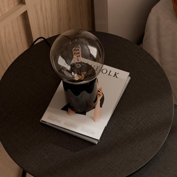 Somcasa Černá mramorová stolní lampa Roser 11 cm