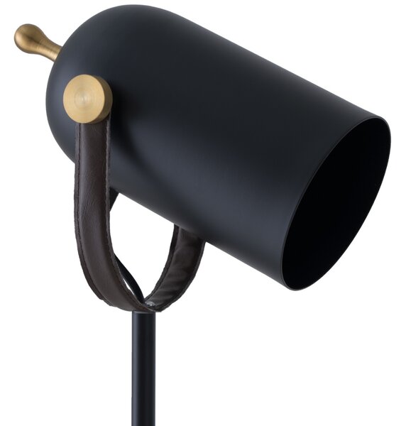 Somcasa Černá kovová stojací lampa Nacia 160 cm