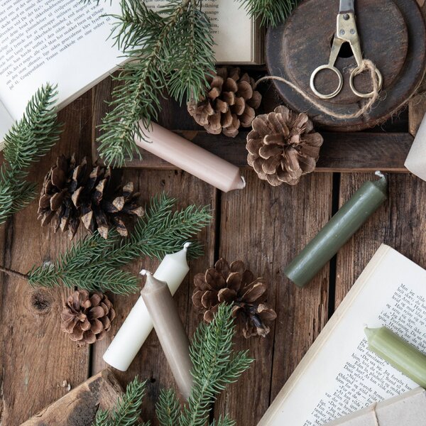 Svíčka Forest Green Rustic 11 cm