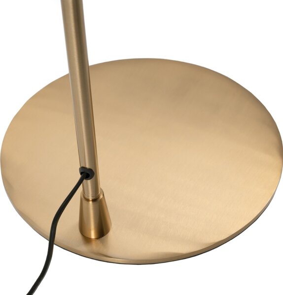 Somcasa Černo-zlatá kovová stojací lampa Godall 150 cm