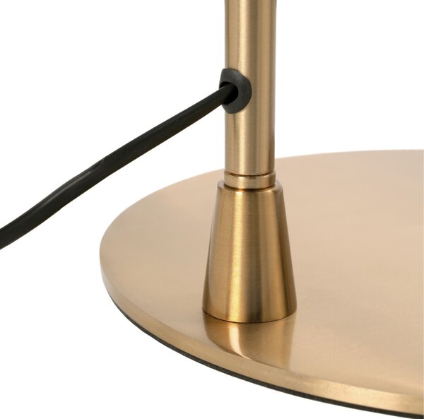 Somcasa Černo-zlatá kovová stojací lampa Godall 150 cm
