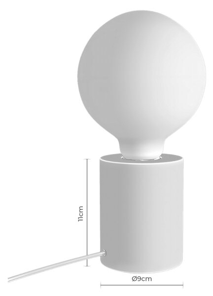 Somcasa Černá mramorová stolní lampa Roser 11 cm