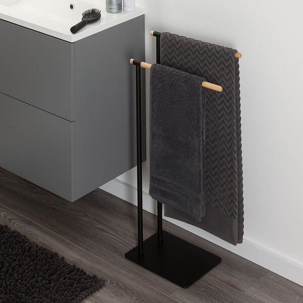 Sealskin Brix stojací věšák černá-dřevo 362473219