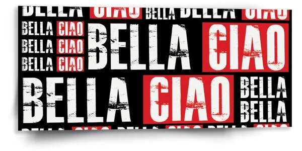 Sablio Obraz La Casa de Papel Professor or Bella Ciao motiv 2 - 110x50 cm