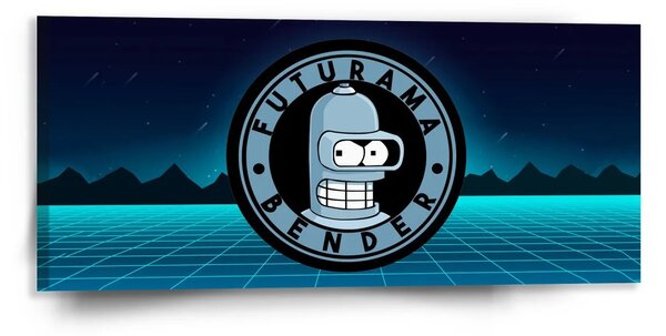 Sablio Obraz Futurama Bender Čtvrtá dimenze - 110x50 cm