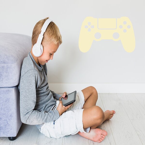 Živá Zeď Samolepka Ovladač na playstation Barva: černá