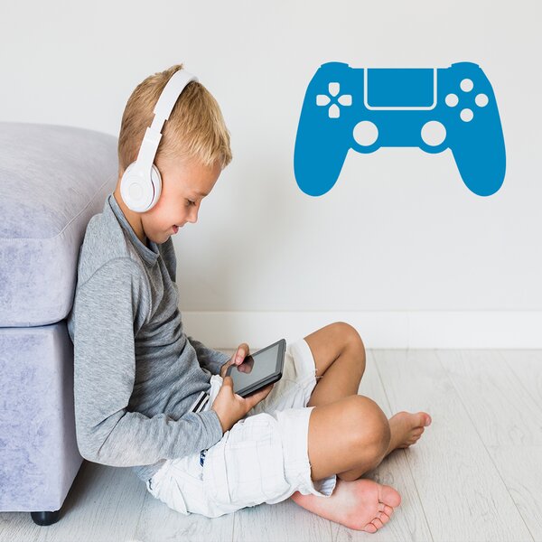 Živá Zeď Samolepka Ovladač na playstation Barva: černá
