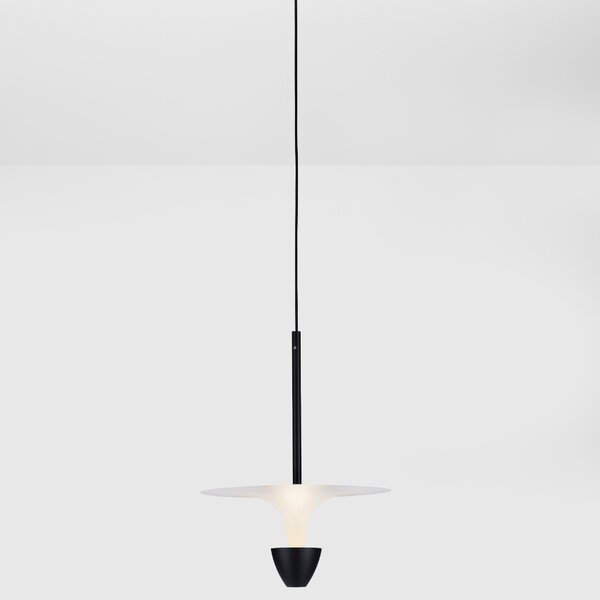 -25 % Dny MOMENTI– Černobílé kovové závěsné LED světlo Nova Luce Luet 26 cm