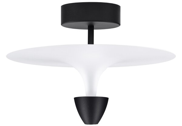 Černobílé kovové stropní LED světlo Nova Luce Luet 34 cm