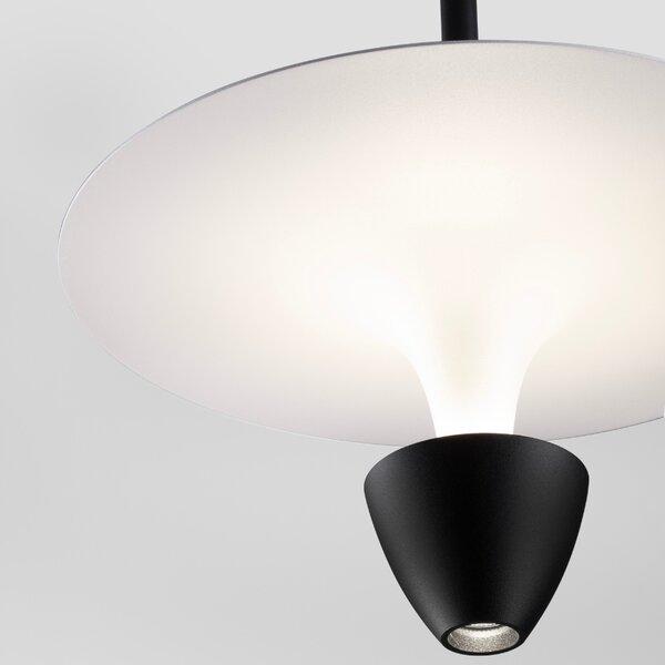 -25 % Dny MOMENTI– Černobílé kovové závěsné LED světlo Nova Luce Luet 26 cm