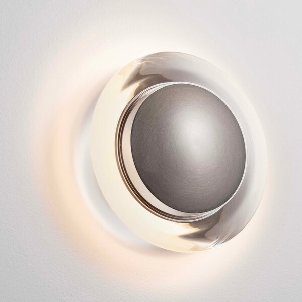 Stříbrné kovové nástěnné LED světlo Nova Luce Airida