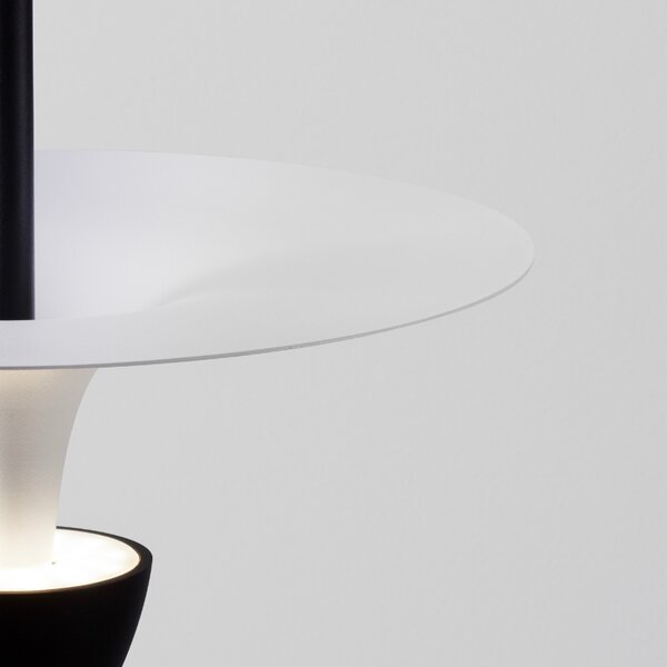 -25 % Dny MOMENTI– Černobílé kovové závěsné LED světlo Nova Luce Luet 26 cm