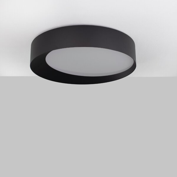 Černé kovové stropní LED světlo Nova Luce Oby 60 cm